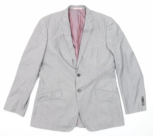 Mens UK Size 40 Butler & Webb Regular Grey Suit Jacket