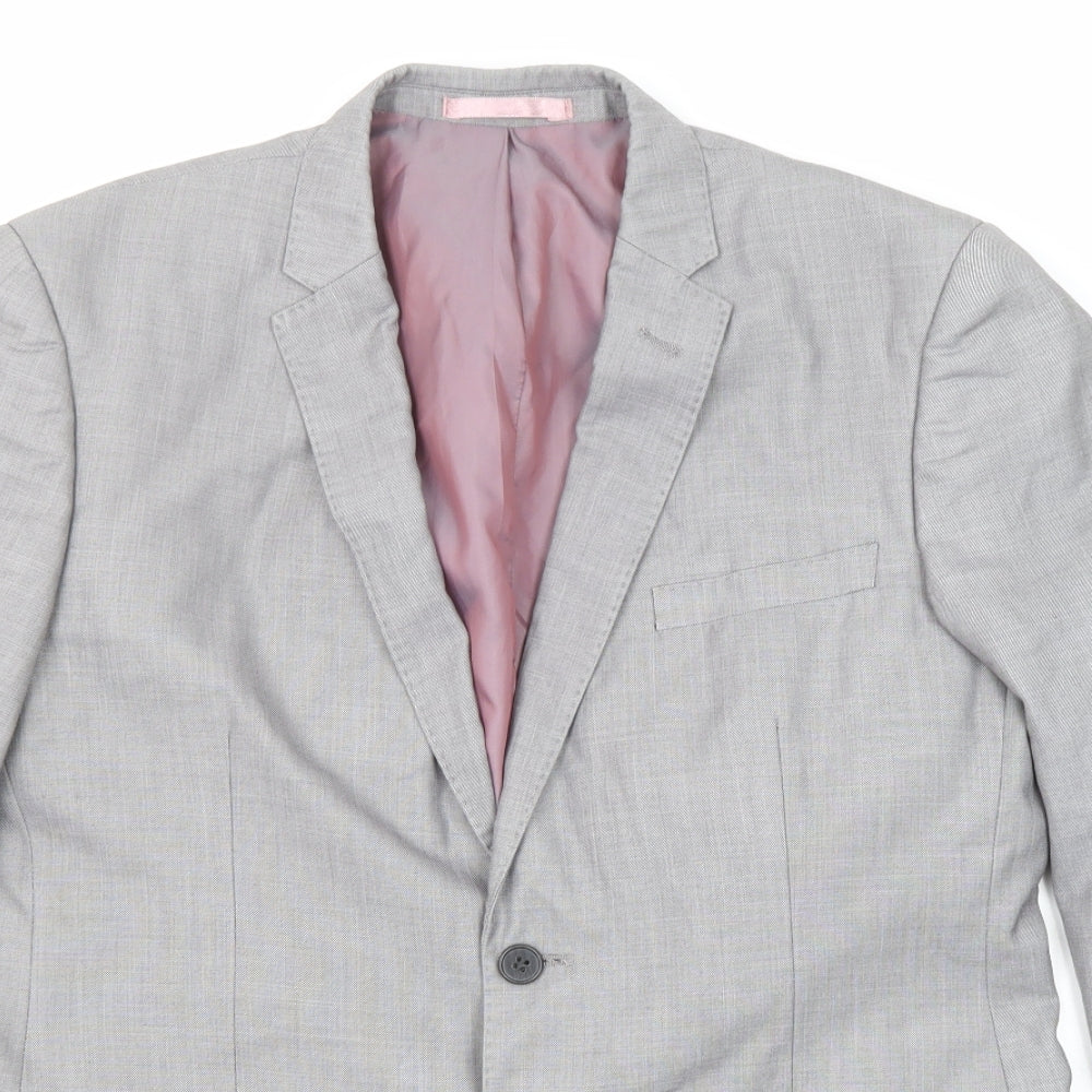 Mens UK Size 40 Butler & Webb Regular Grey Suit Jacket