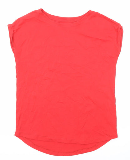 Womens UK Size 6 NEXT Red Basic T-Shirt