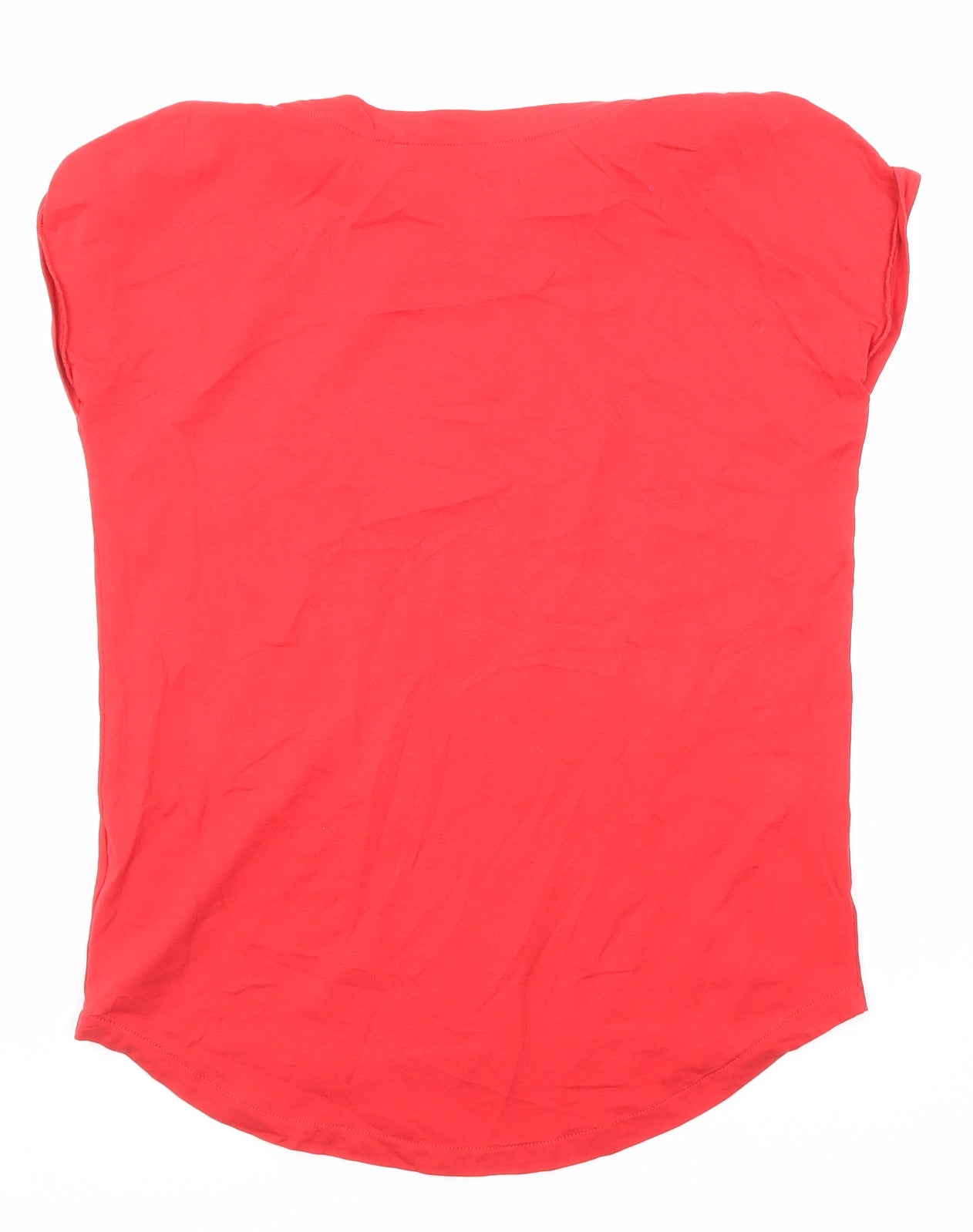 Womens UK Size 6 NEXT Red Basic T-Shirt