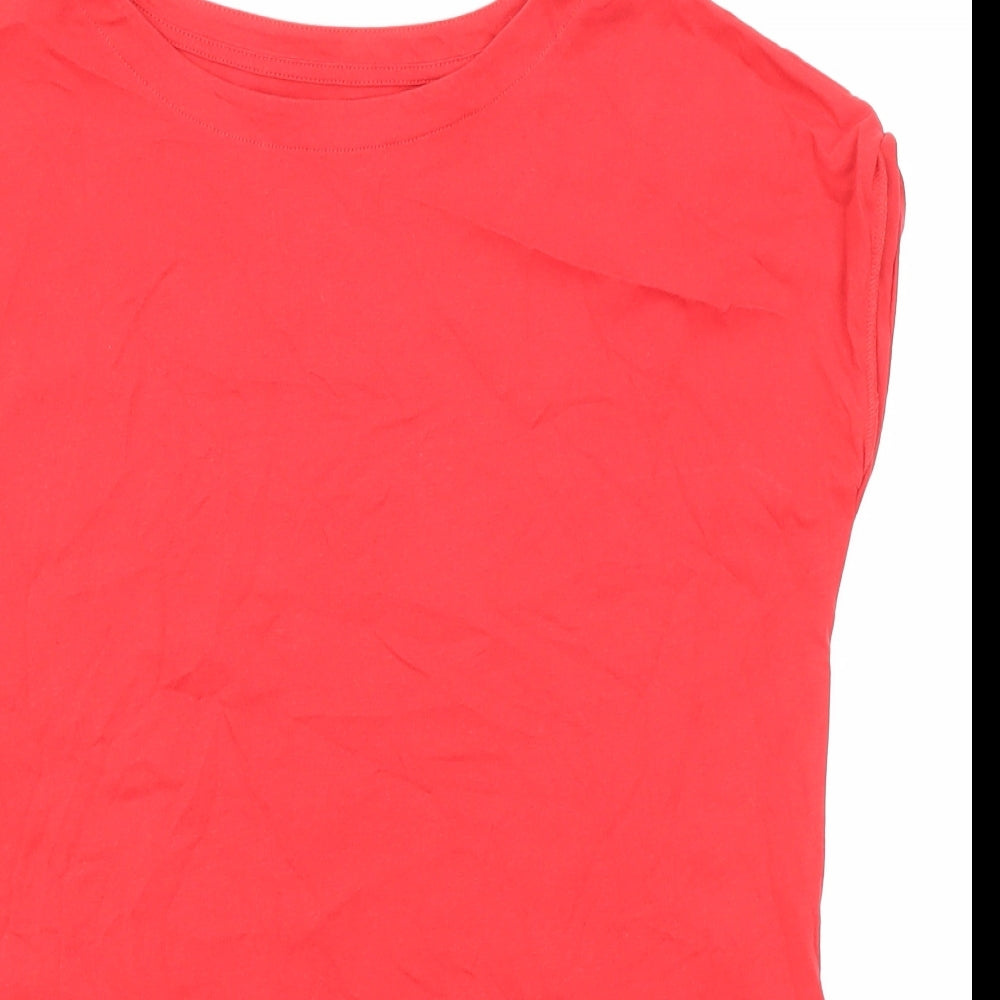 Womens UK Size 6 NEXT Red Basic T-Shirt