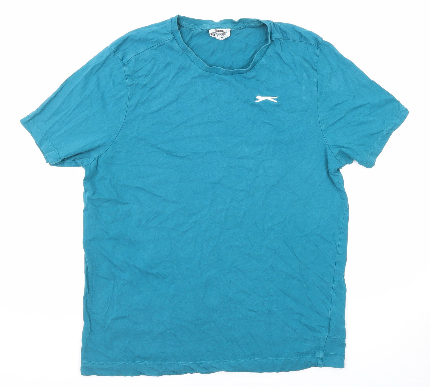 Womens UK Size M Slazenger Blue Basic T-Shirt