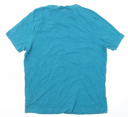 Womens UK Size M Slazenger Blue Basic T-Shirt