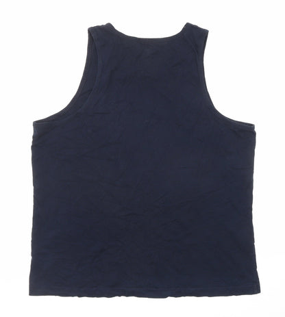 Womens UK Size XL Marks and Spencer Blue Basic Tank