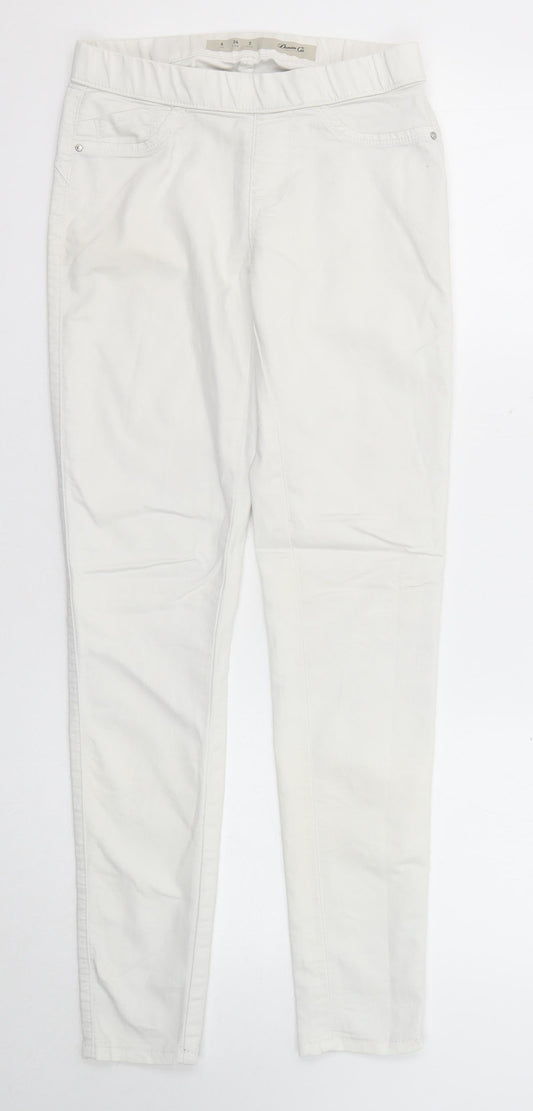 Denim & Co. Womens White Cotton Jegging Jeans Size 6 Regular