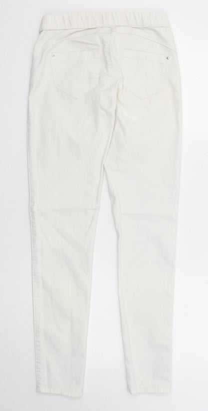 Denim & Co. Womens White Cotton Jegging Jeans Size 6 Regular
