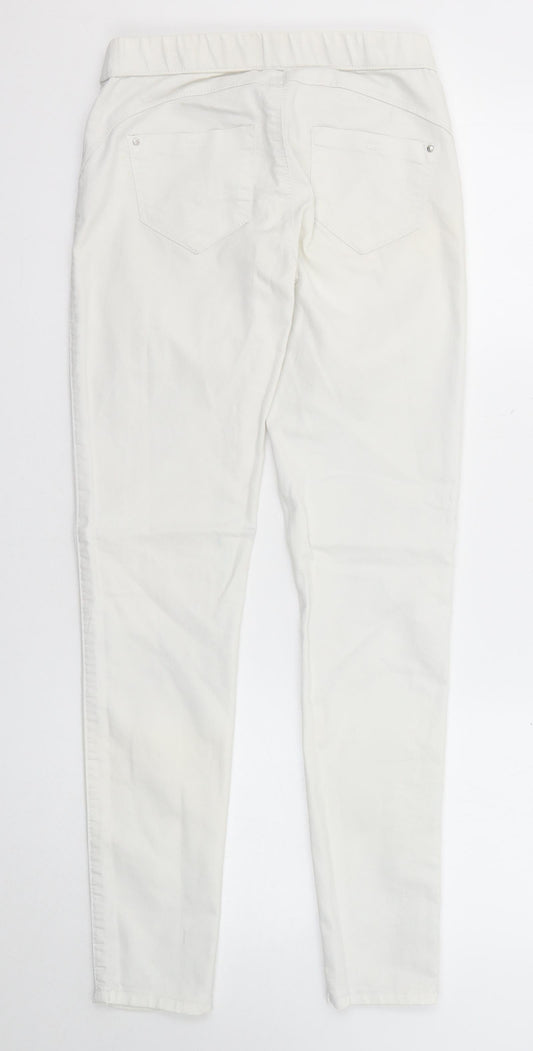Denim & Co. Womens White Cotton Jegging Jeans Size 6 Regular