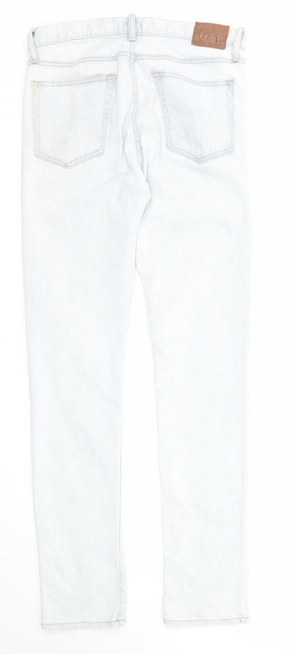 Gap Womens Blue Cotton Skinny Jeans Size 30 in L32 in Regular Zip