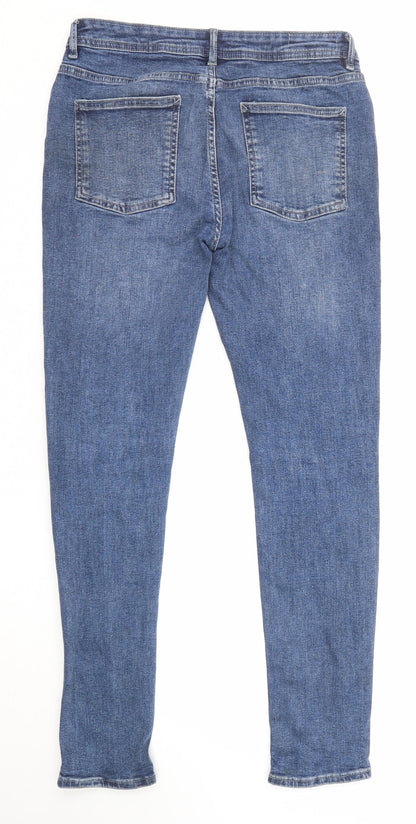 Denim & Co. Mens Blue Cotton Skinny Jeans Size 32 in L32 in Regular Zip