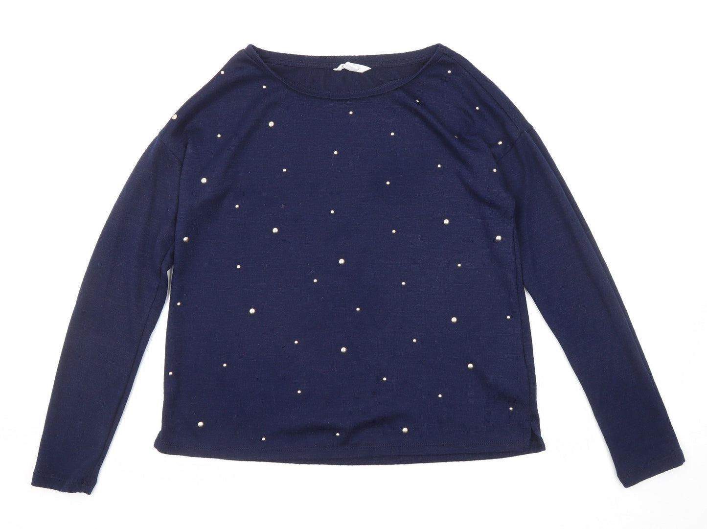 Womens UK Size M Springfield Blue Pullover Jumper