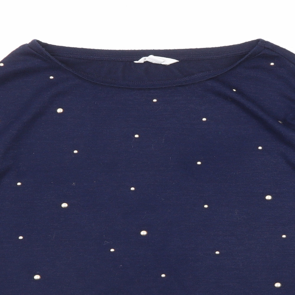 Womens UK Size M Springfield Blue Pullover Jumper