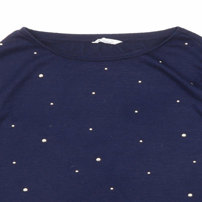 Womens UK Size M Springfield Blue Pullover Jumper