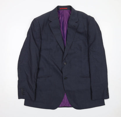 Mens UK Size 42 Howick Tailored Regular Blue Suit Jacket