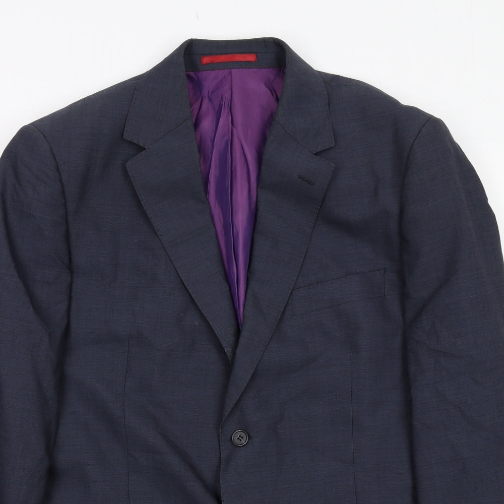 Mens UK Size 42 Howick Tailored Regular Blue Suit Jacket