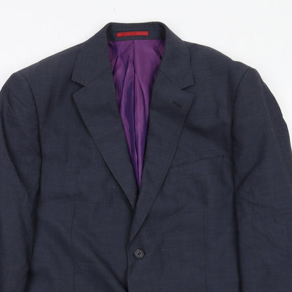 Mens UK Size 42 Howick Tailored Regular Blue Suit Jacket