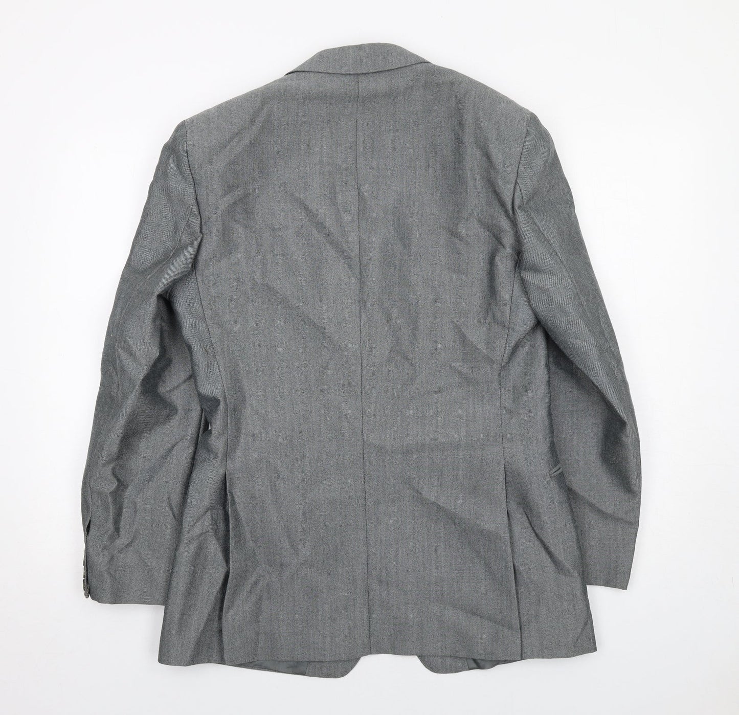 Aquatite Mens Grey Polyester Jacket Suit Jacket Size 40 Regular
