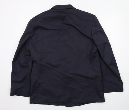 Mens UK Size 44 Classics Regular Blue Suit Jacket