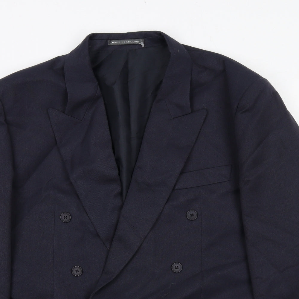 Mens UK Size 44 Classics Regular Blue Suit Jacket