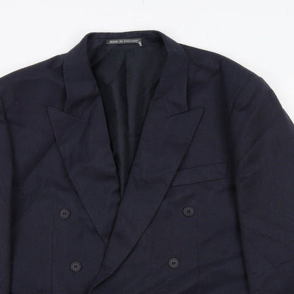 Mens UK Size 44 Classics Regular Blue Suit Jacket