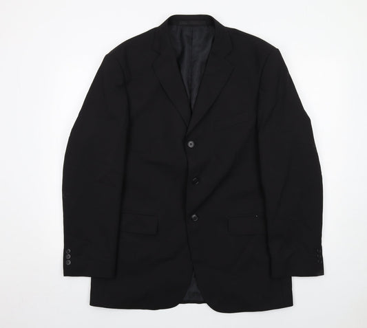 Mens UK Size 40 Marks and Spencer Regular Black Suit Jacket