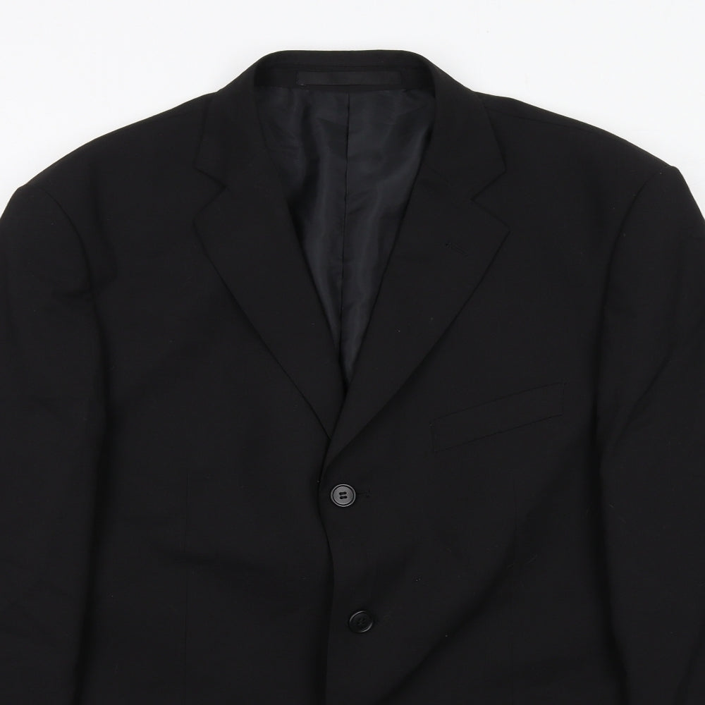 Mens UK Size 40 Marks and Spencer Regular Black Suit Jacket