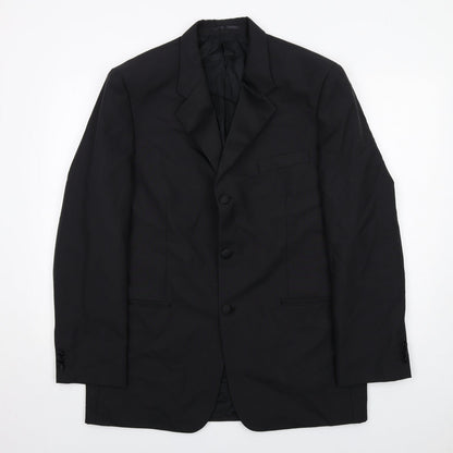 Mens UK Size 42 Scott & Taylor Regular Black Suit Tuxedo