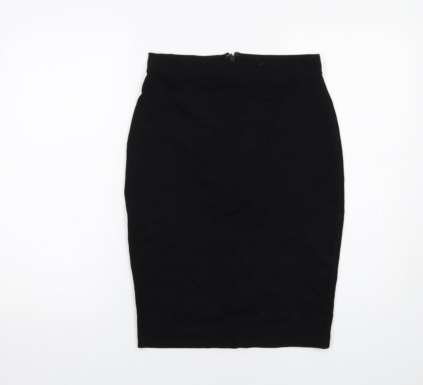 French Connection Womens Black Viscose Bandage Skirt Size 10 Zip