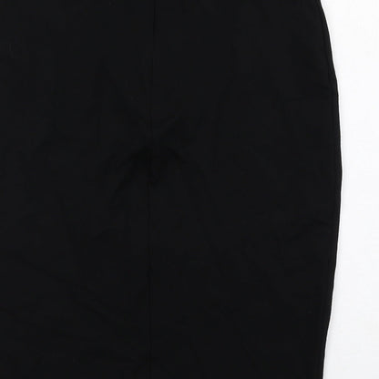 French Connection Womens Black Viscose Bandage Skirt Size 10 Zip