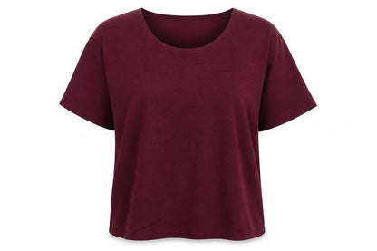 Womens UK Size 32 Classics Purple Basic T-Shirt
