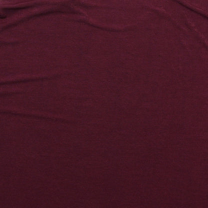 Classics Womens Purple Polyester Basic T-Shirt Size 32 Round Neck