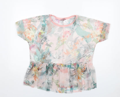 Womens UK Size 10 NEXT Multicoloured Basic T-Shirt