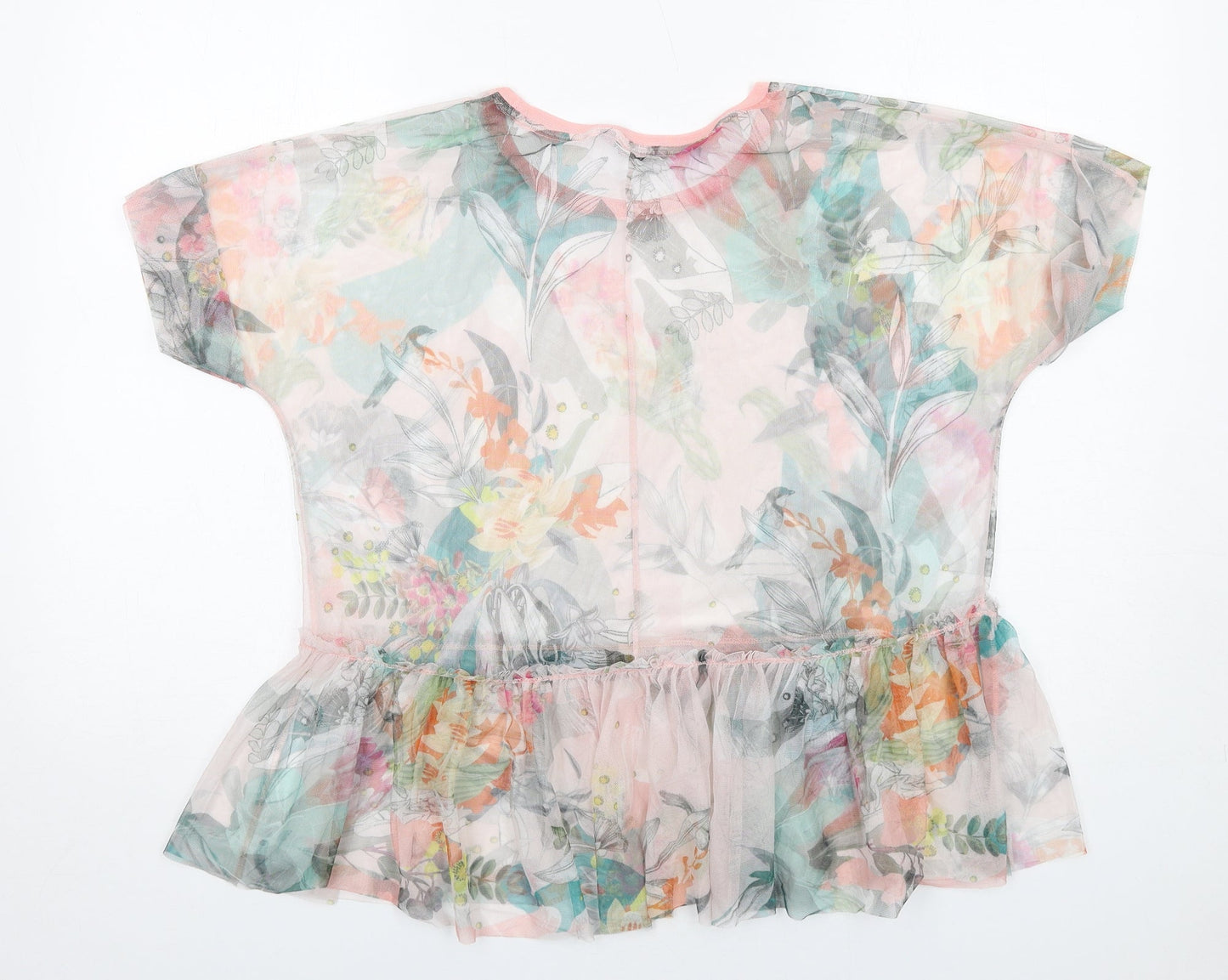 Womens UK Size 10 NEXT Multicoloured Basic T-Shirt