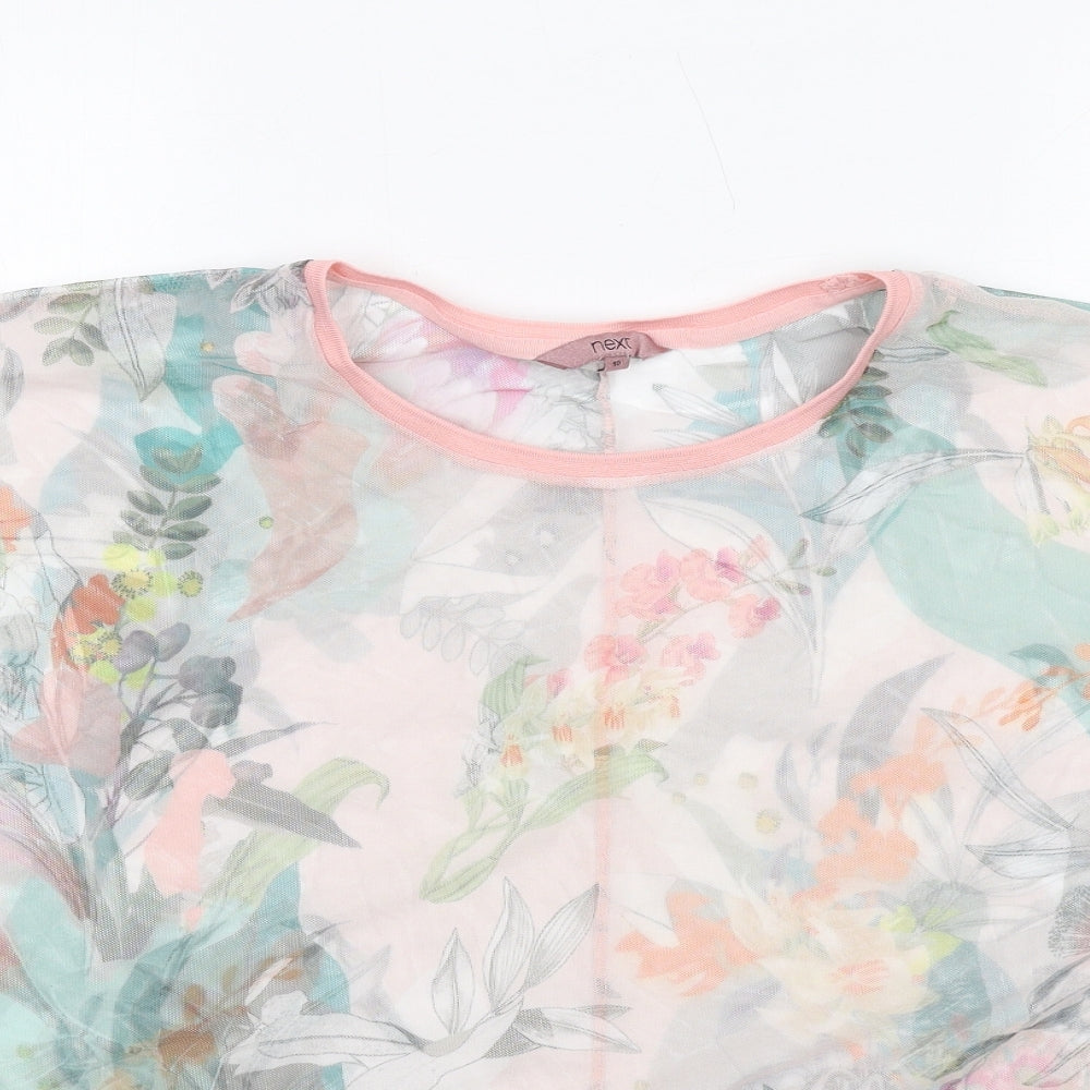 Womens UK Size 10 NEXT Multicoloured Basic T-Shirt
