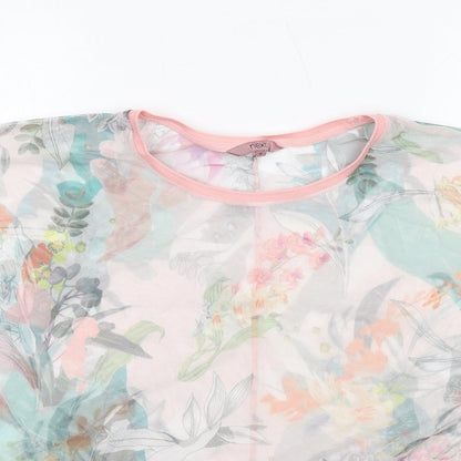 Womens UK Size 10 NEXT Multicoloured Basic T-Shirt
