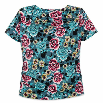Womens UK Size M Anna Rose Blue Basic T-Shirt