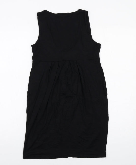 Womens UK Size 10 Warehouse Black Tunic Tank