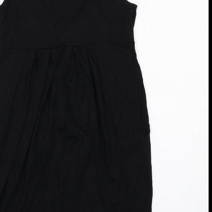 Womens UK Size 10 Warehouse Black Tunic Tank