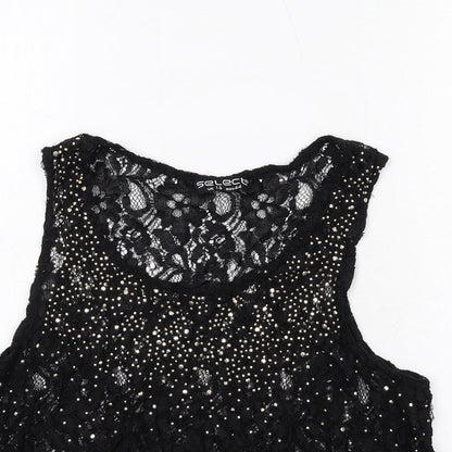 Womens UK Size 16 Select Black Basic Tank