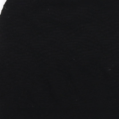 Jane Norman Womens Black Geometric Polyester Bandage Skirt Size 8