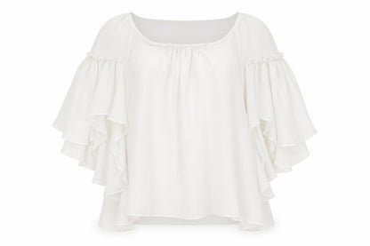 Womens UK Size XL Max Studio White Basic Blouse