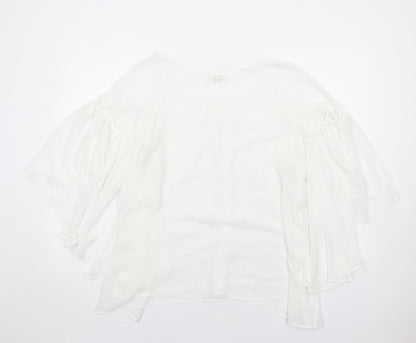 Womens UK Size XL Max Studio White Basic Blouse