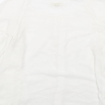 Womens UK Size XL Max Studio White Basic Blouse