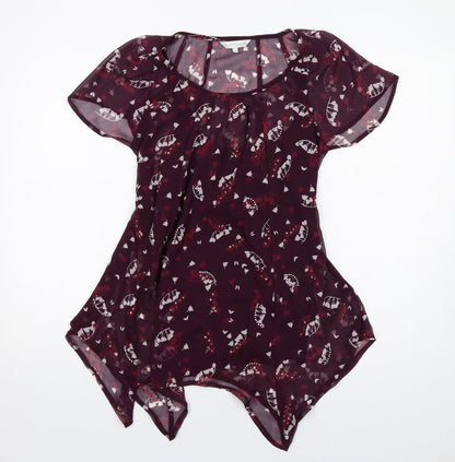 Womens UK Size 10 RJR.John Rocha Purple Basic Blouse