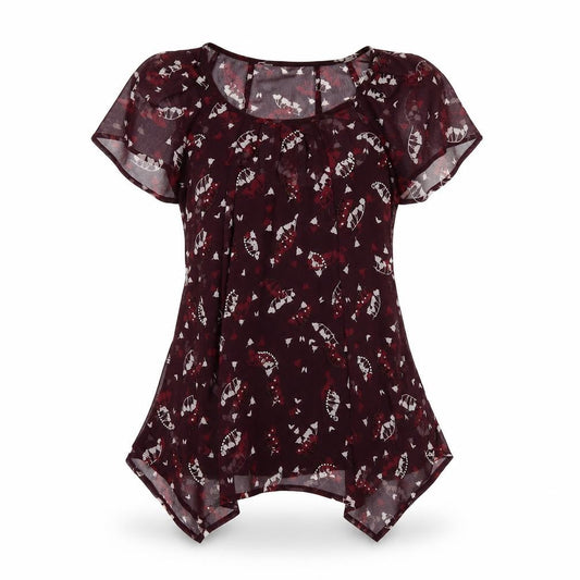 Womens UK Size 10 RJR.John Rocha Purple Basic Blouse