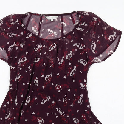 Womens UK Size 10 RJR.John Rocha Purple Basic Blouse