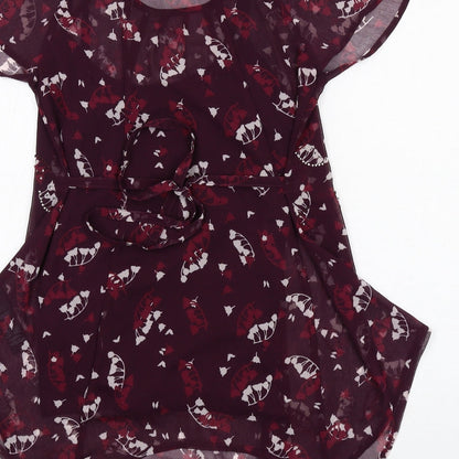 Womens UK Size 10 RJR.John Rocha Purple Basic Blouse