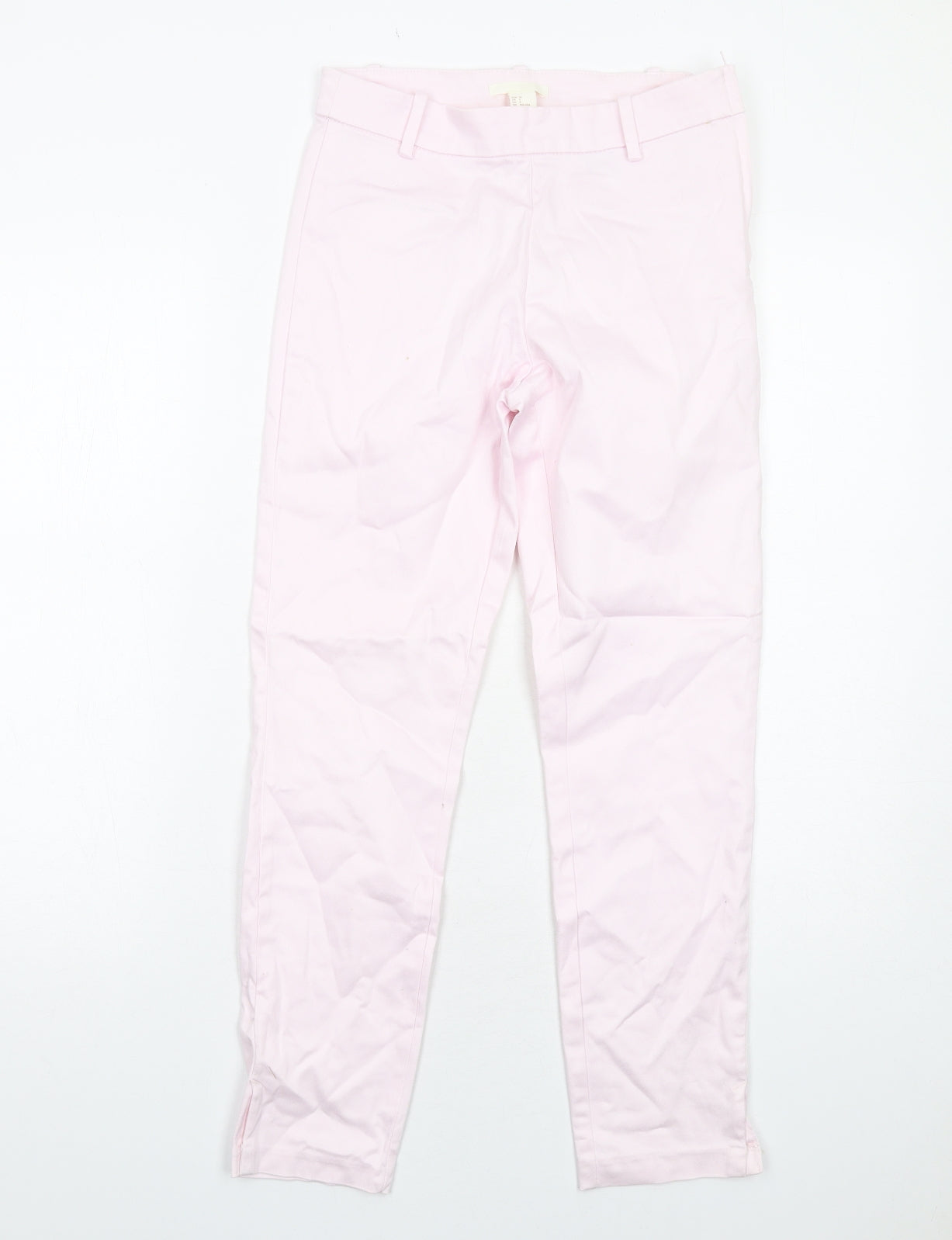 Womens UK Size 8 H&M Regular Fit Chino Pink Trousers