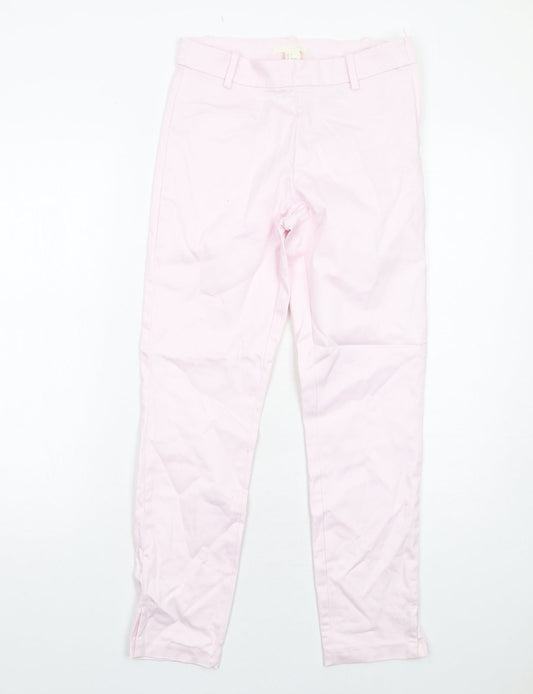 Womens UK Size 8 H&M Regular Fit Chino Pink Trousers