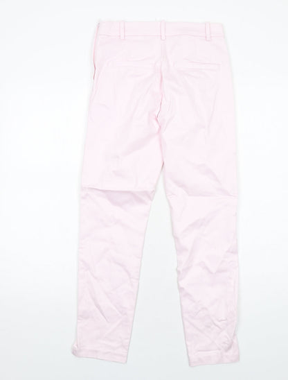 Womens UK Size 8 H&M Regular Fit Chino Pink Trousers