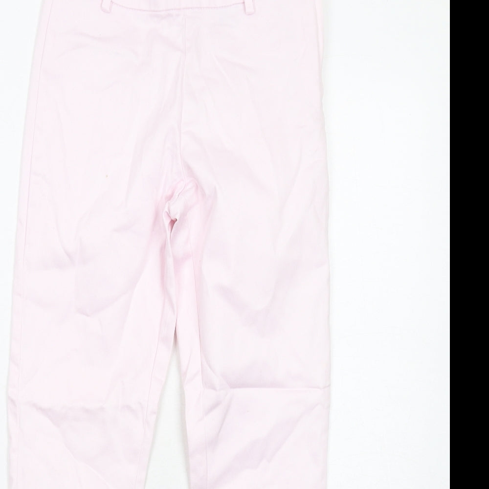 Womens UK Size 8 H&M Regular Fit Chino Pink Trousers